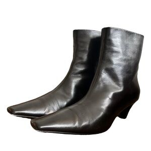 Khaite leather Arizona boots
